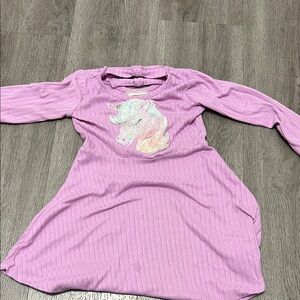 Pink Unicorn Long Sleeve Dress